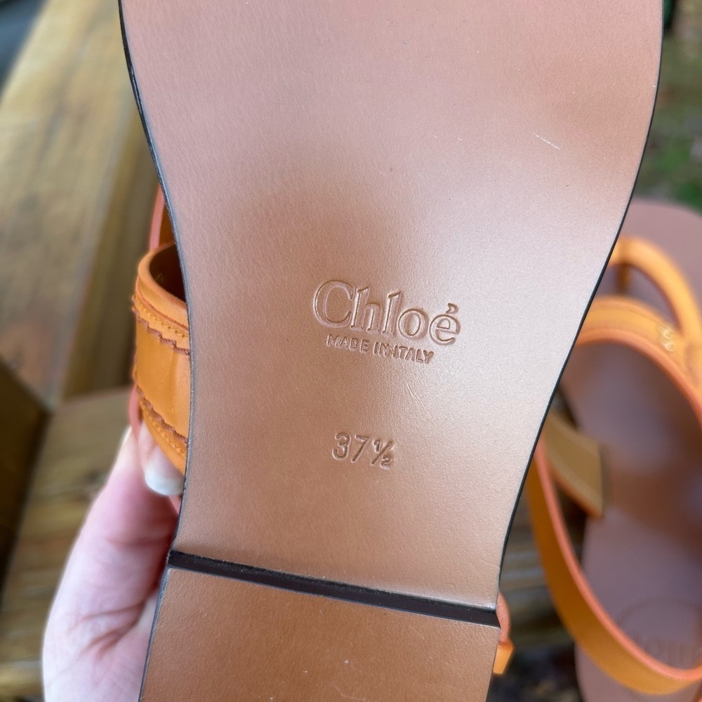 CHLOÉ Demi Leather Thong Sandals NEW! - Picture 6 of 6